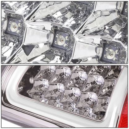 07-09 Dodge Ram C-Bar 3D U-Halo LED Tail Lights Chrome/Clear