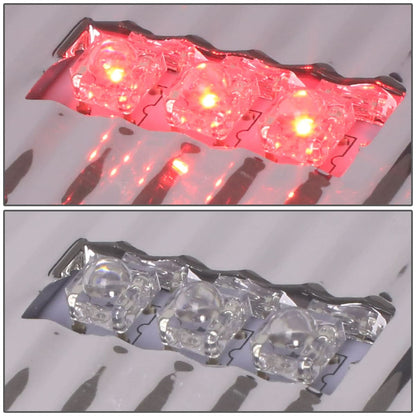 07-09 Dodge Ram C-Bar 3D U-Halo LED Tail Lights Chrome/Clear