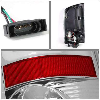 07-09 Dodge Ram C-Bar 3D U-Halo LED Tail Lights Chrome/Clear