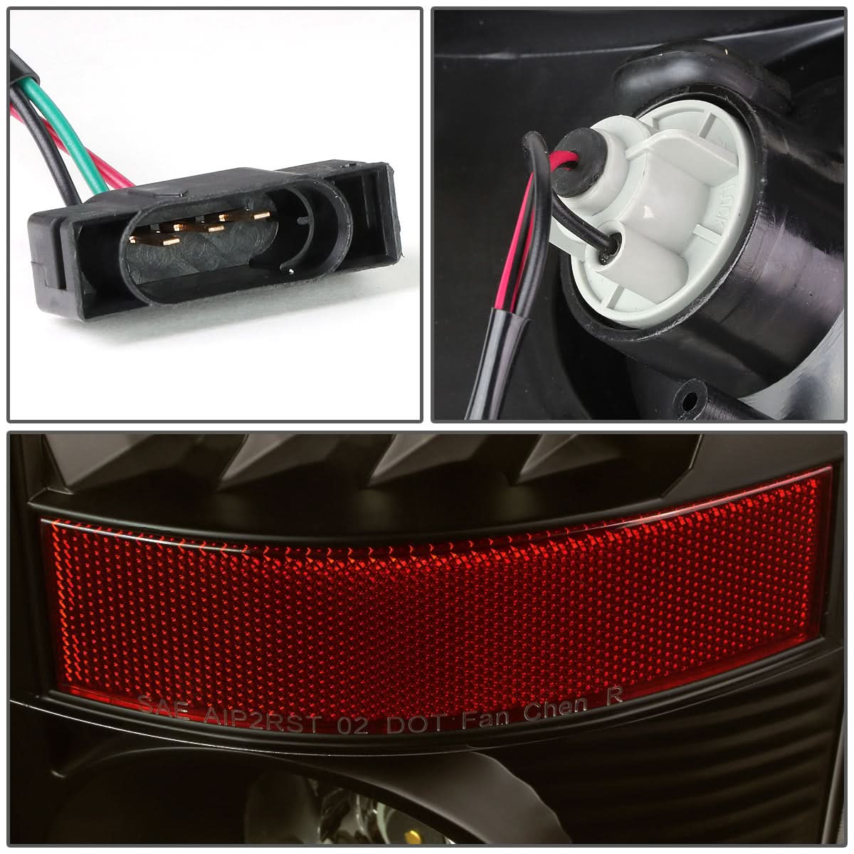07-09 Dodge Ram 1500 2500 3500 LED Tail Lights - Black Smoke