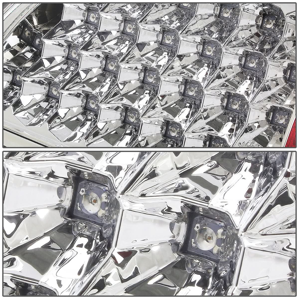 2007-2009 Dodge Ram LED Tail Lights Chrome/Clear
