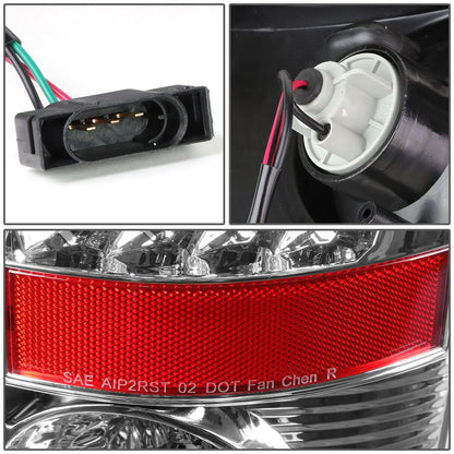 2007-2009 Dodge Ram LED Tail Lights Chrome/Clear