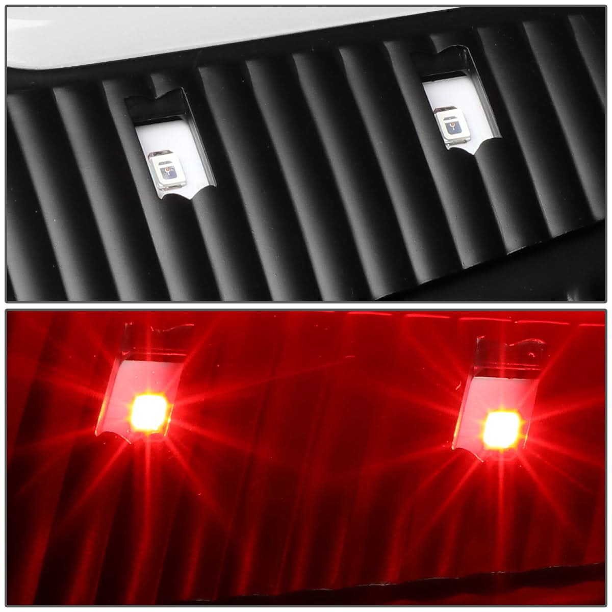 09-17 Dodge Ram 1500/2500/3500 C-Bar Style 3D LED Tail Lights Black/Clear