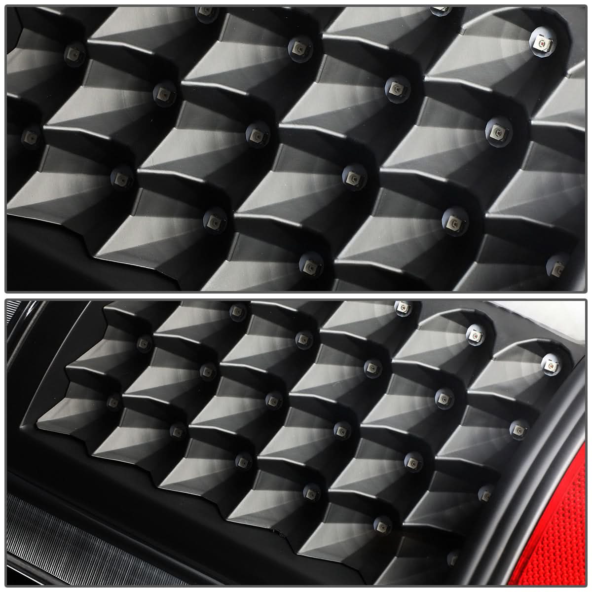 09-17 Dodge Ram 1500 2500 3500 LED Tail Lights Black Clear