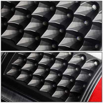 09-17 Dodge Ram 1500 2500 3500 LED Tail Lights Black Clear