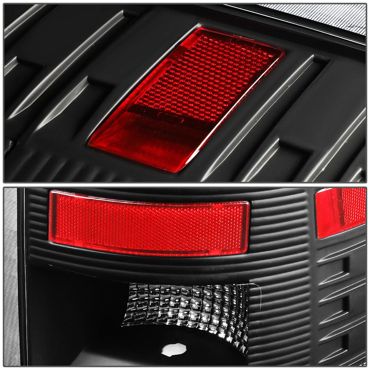 09-17 Dodge Ram 1500 2500 3500 LED Tail Lights Black Clear