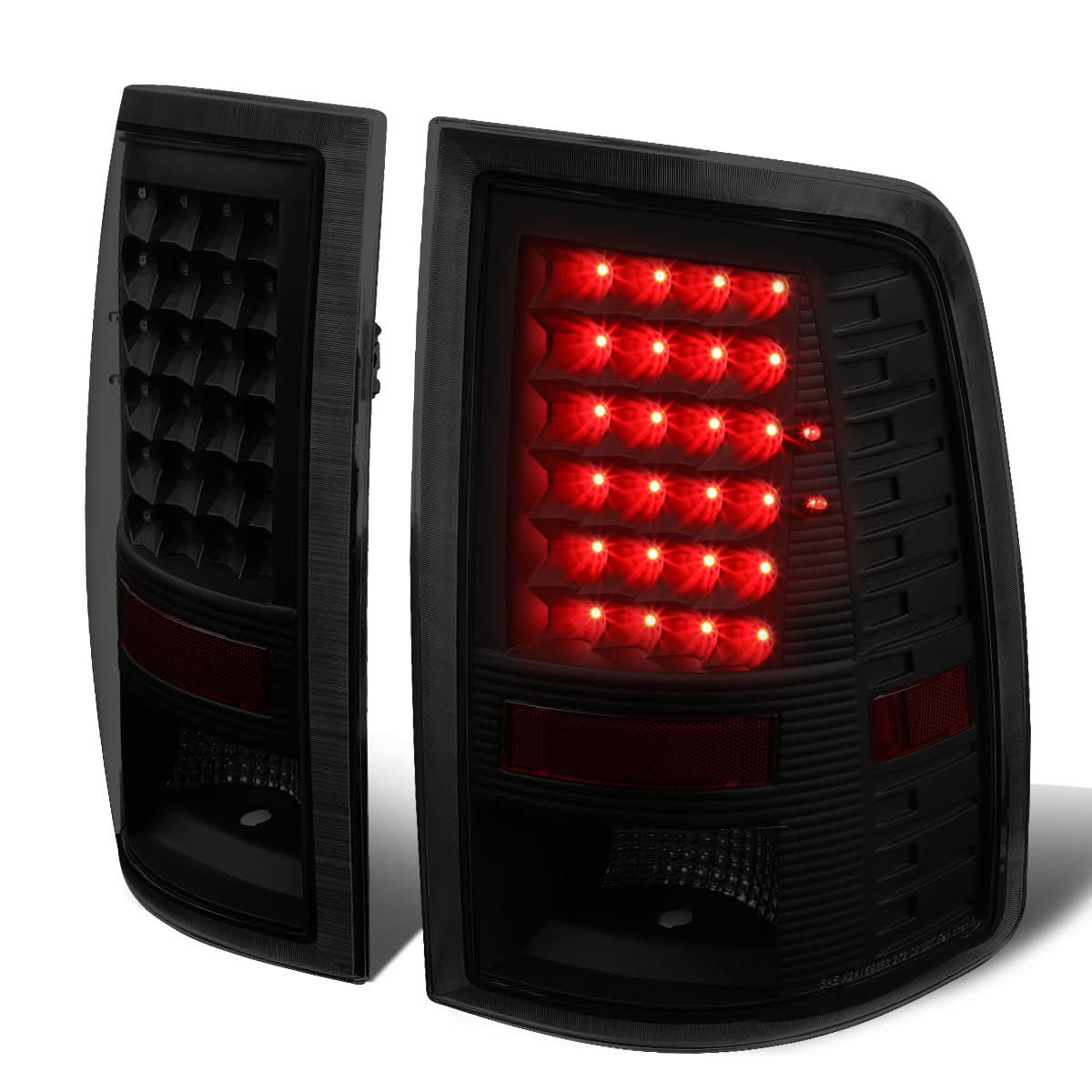 09-17 Dodge Ram 1500/2500/3500 LED Tail Lights - Black Smoke