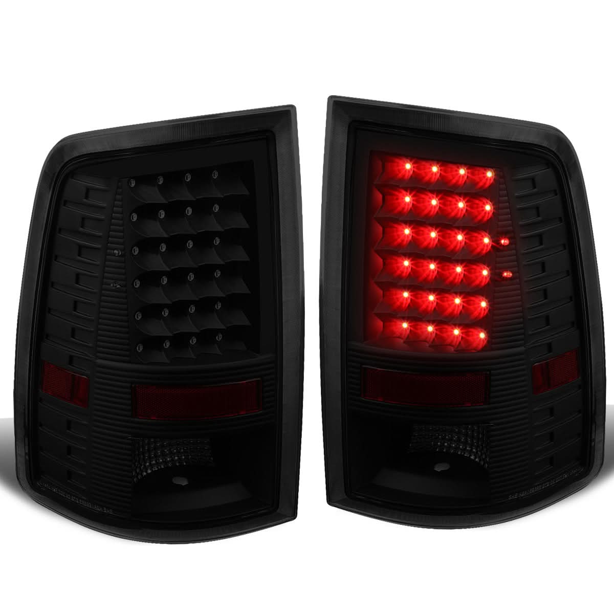 09-17 Dodge Ram 1500/2500/3500 LED Tail Lights - Black Smoke