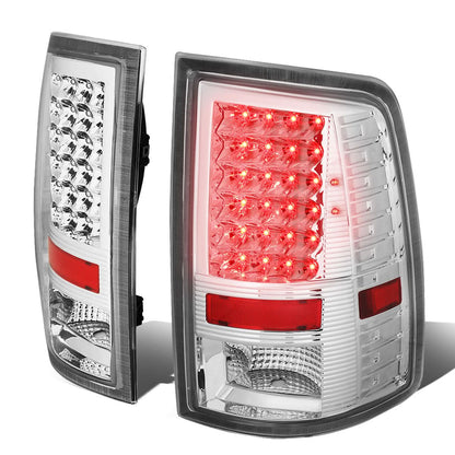 09-17 Dodge Ram 1500 2500 3500 LED Tail Lights Chrome Clear