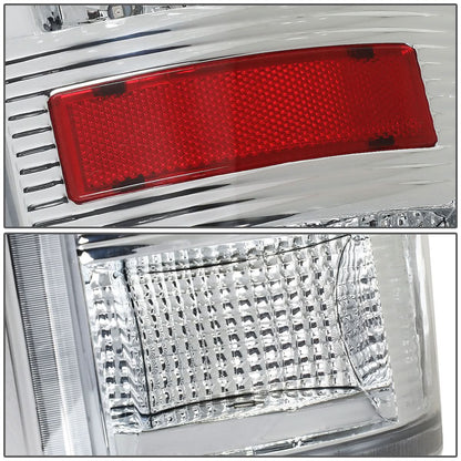 09-17 Dodge Ram 1500 2500 3500 LED Tail Lights Chrome Clear