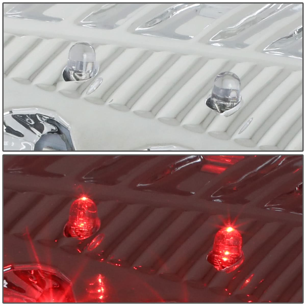 09-17 Dodge Ram 1500 2500 3500 LED Tail Lights Chrome Clear
