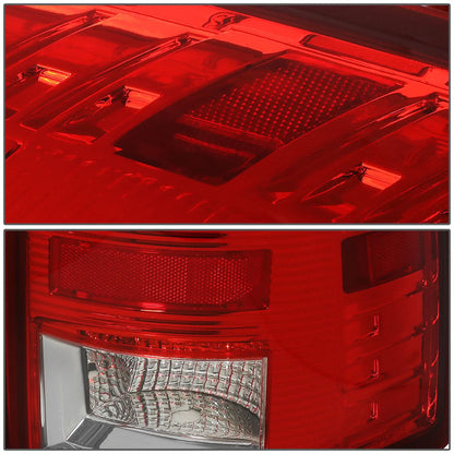 09-17 Dodge Ram LED Tail Lights Chrome Red