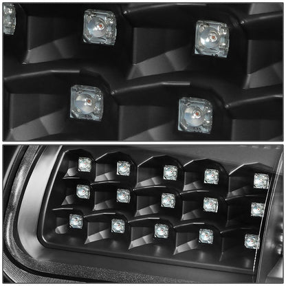 94-02 Dodge Ram LED Tail Lights - Black/Clear