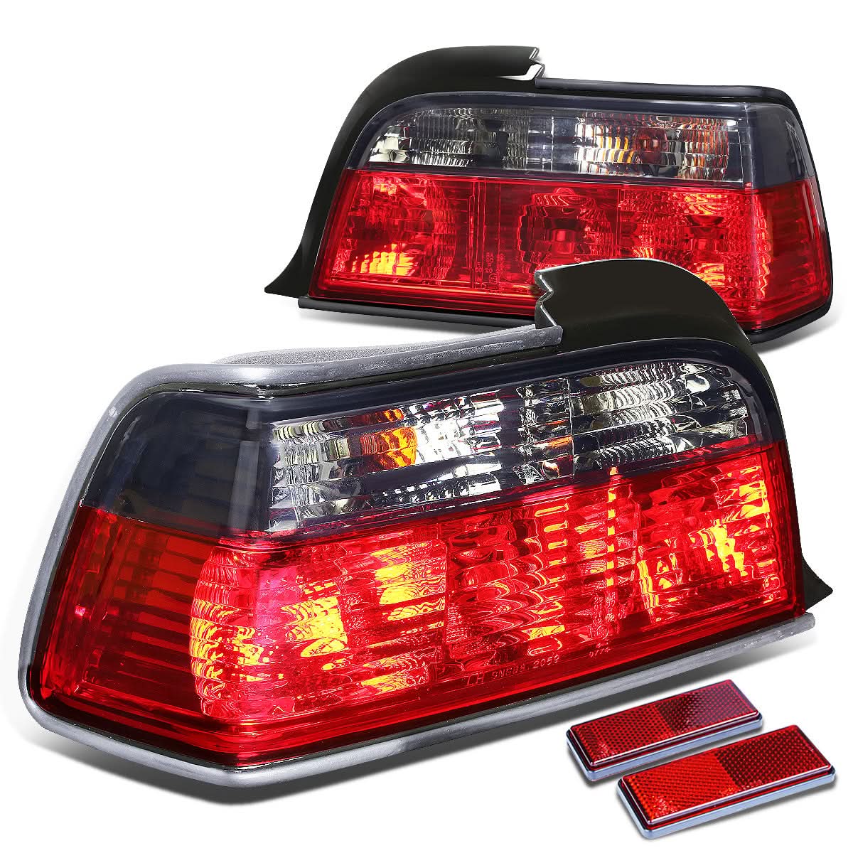 92-99 BMW 3 Series Red/Smoke Tail Lights