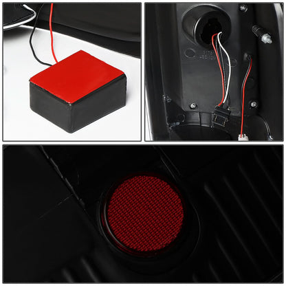 04-08 Ford F-150 3D C-Bar LED Tail Lights - Black/Smoke