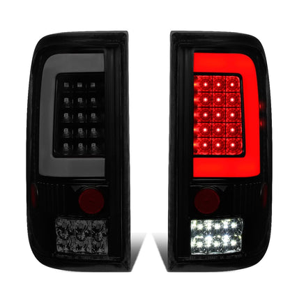 04-08 Ford F-150 3D C-Bar LED Tail Lights - Black/Smoke