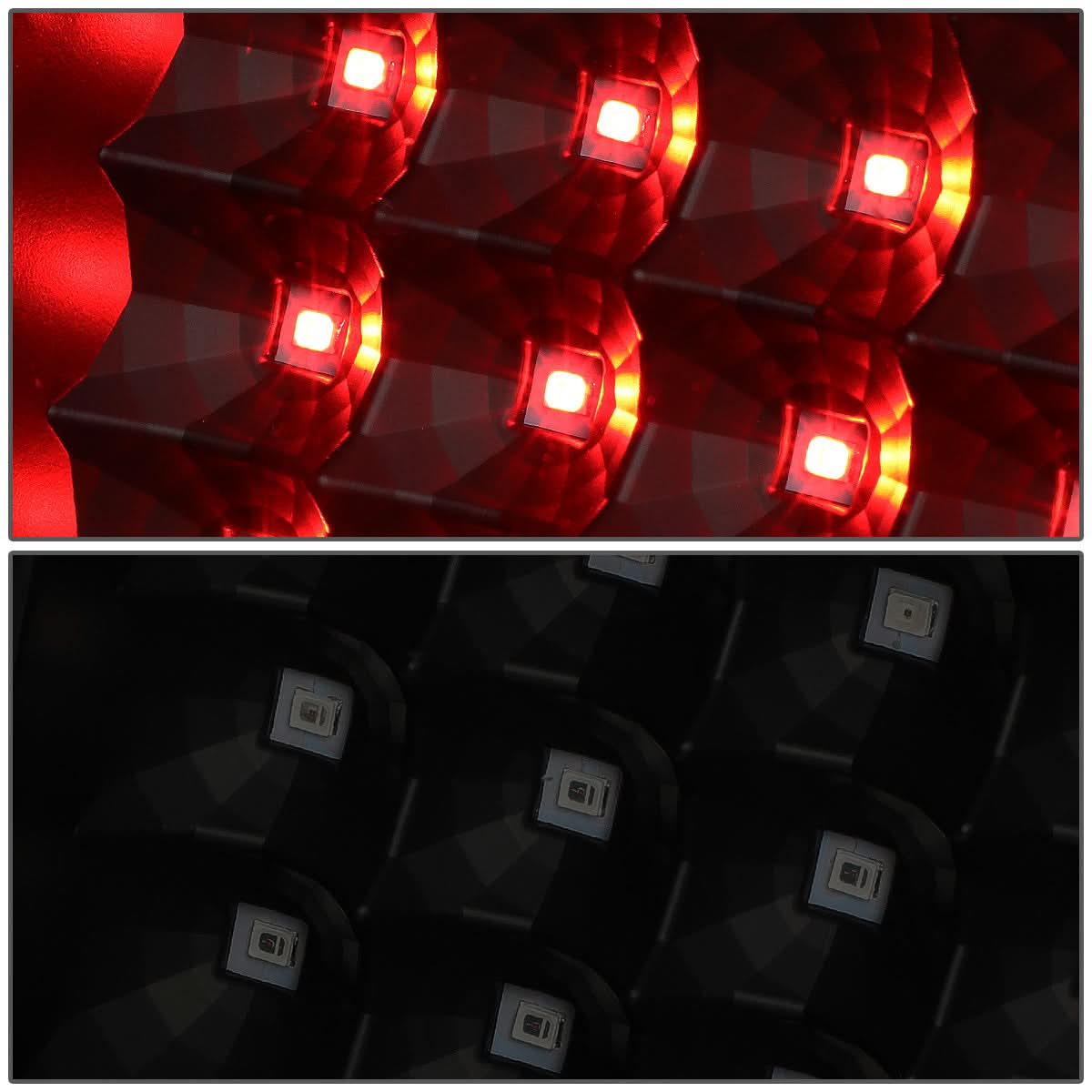 04-08 Ford F-150 3D C-Bar LED Tail Lights - Black/Smoke