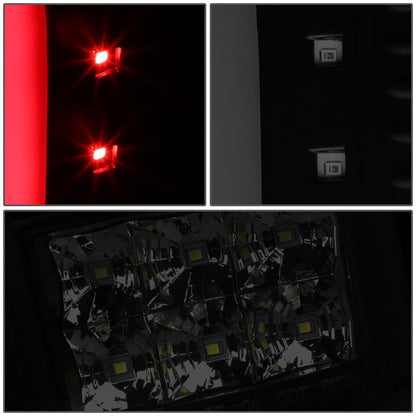 04-08 Ford F-150 3D C-Bar LED Tail Lights - Black/Smoke