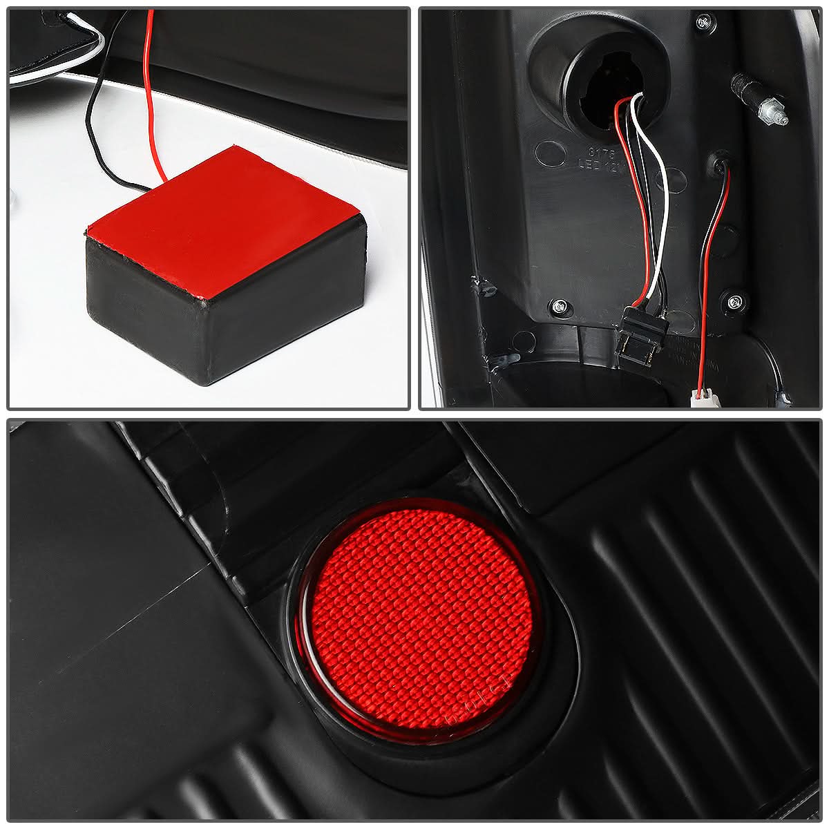 2004-2008 Ford F-150 LED Tail Lights - Black Clear