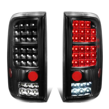 2004-2008 Ford F-150 LED Tail Lights - Black Clear