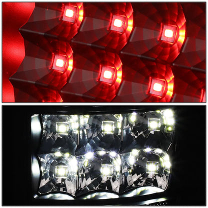 2004-2008 Ford F-150 LED Tail Lights - Black Clear