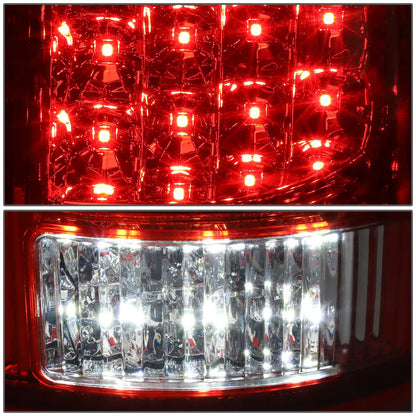 04-08 Ford F-150 LED Tail Lights Chrome Red