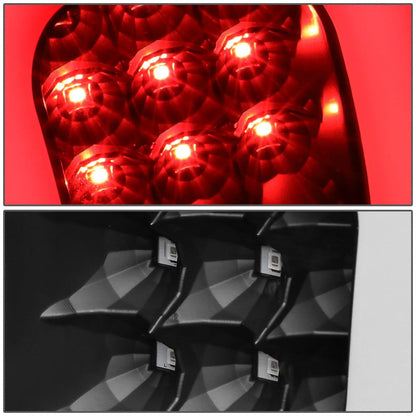 09-14 Ford F-150 Dual C-Bar 3D LED Tail Lights Black/Clear