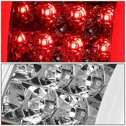 2009-2014 Ford F-150 Dual C-Bar 3D LED Tail Lights - Chrome/Clear