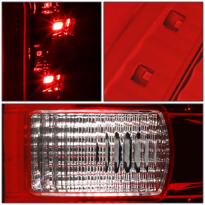 09-14 Ford F-150 Dual C-Bar 3D LED Tail Lights - Chrome/Red
