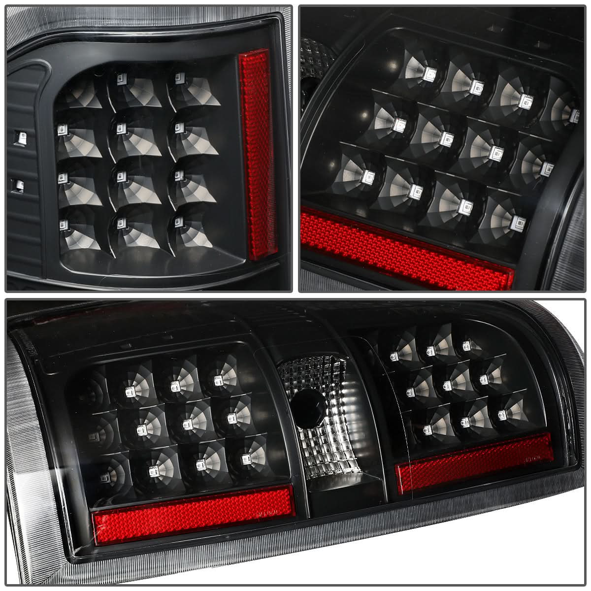 09-14 Ford F-150 Full LED Tail Lights - Black/Clear