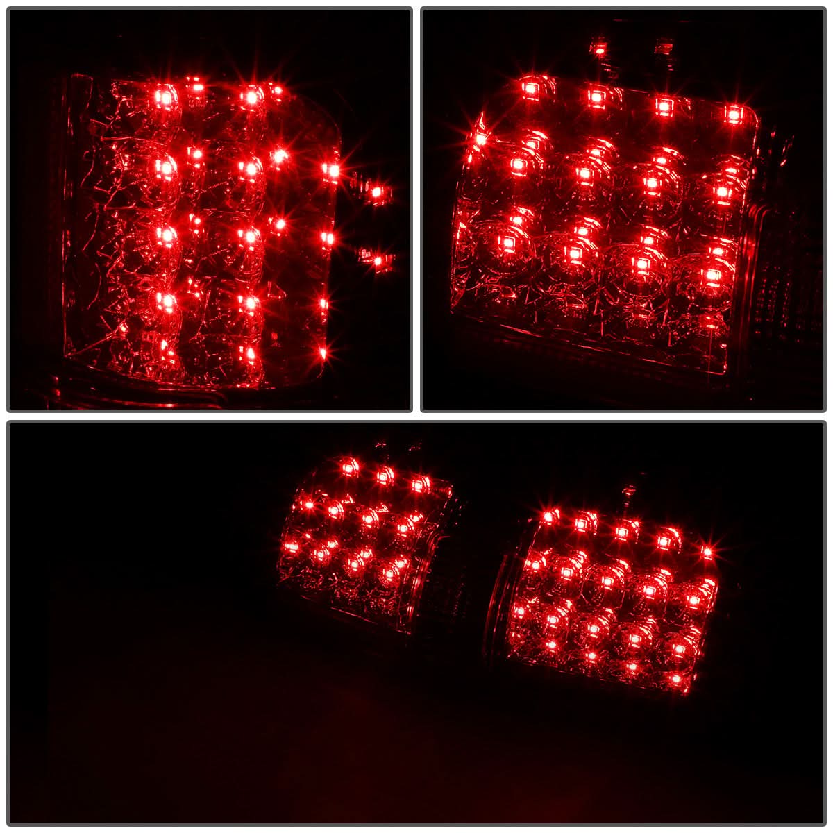 09-14 Ford F-150 Full LED Tail Lights - Chrome/Red