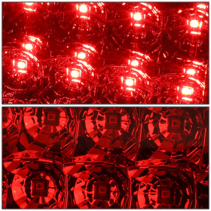 09-14 Ford F-150 Full LED Tail Lights - Chrome/Red