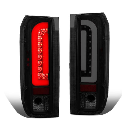 90-97 Ford F-150/F-250/F-350/Bronco 3D LED Tail Lights Black/Smoke