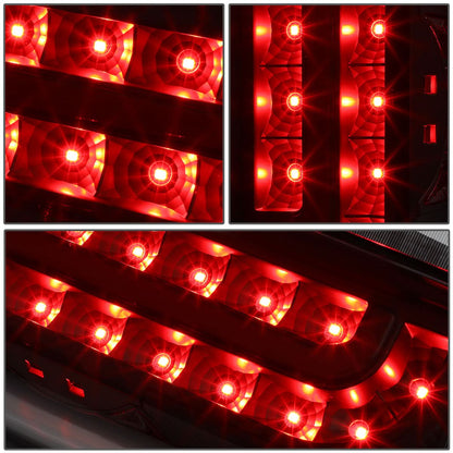 90-97 Ford F-150/F-250/F-350/Bronco LED Tail Lights Black/Clear