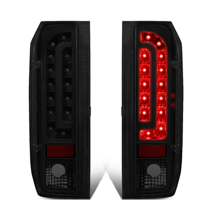 90-97 Ford F-150/F-250/F-350/Bronco LED Tail Lights - Black/Smoke
