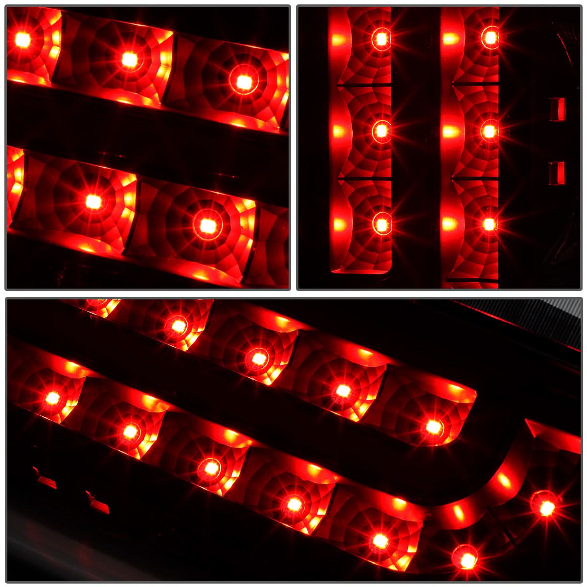 90-97 Ford F-150/F-250/F-350/Bronco LED Tail Lights - Black/Smoke