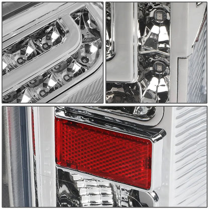 90-97 Ford F-150/F-250/F-350/Bronco LED Tail Lights Chrome/Clear