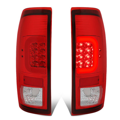 97-07 Ford F-150 F-250 F-350 F-450 F-550 C-Bar 3D LED Tail Lights Chrome