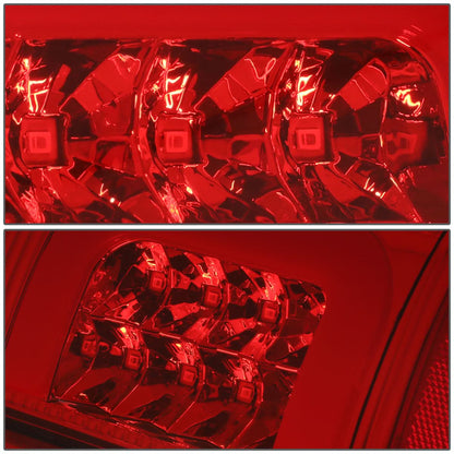 97-07 Ford F-150 F-250 F-350 F-450 F-550 C-Bar 3D LED Tail Lights Chrome