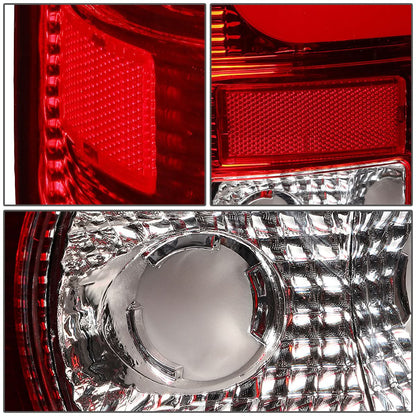 97-07 Ford F-150 F-250 F-350 F-450 F-550 C-Bar 3D LED Tail Lights Chrome