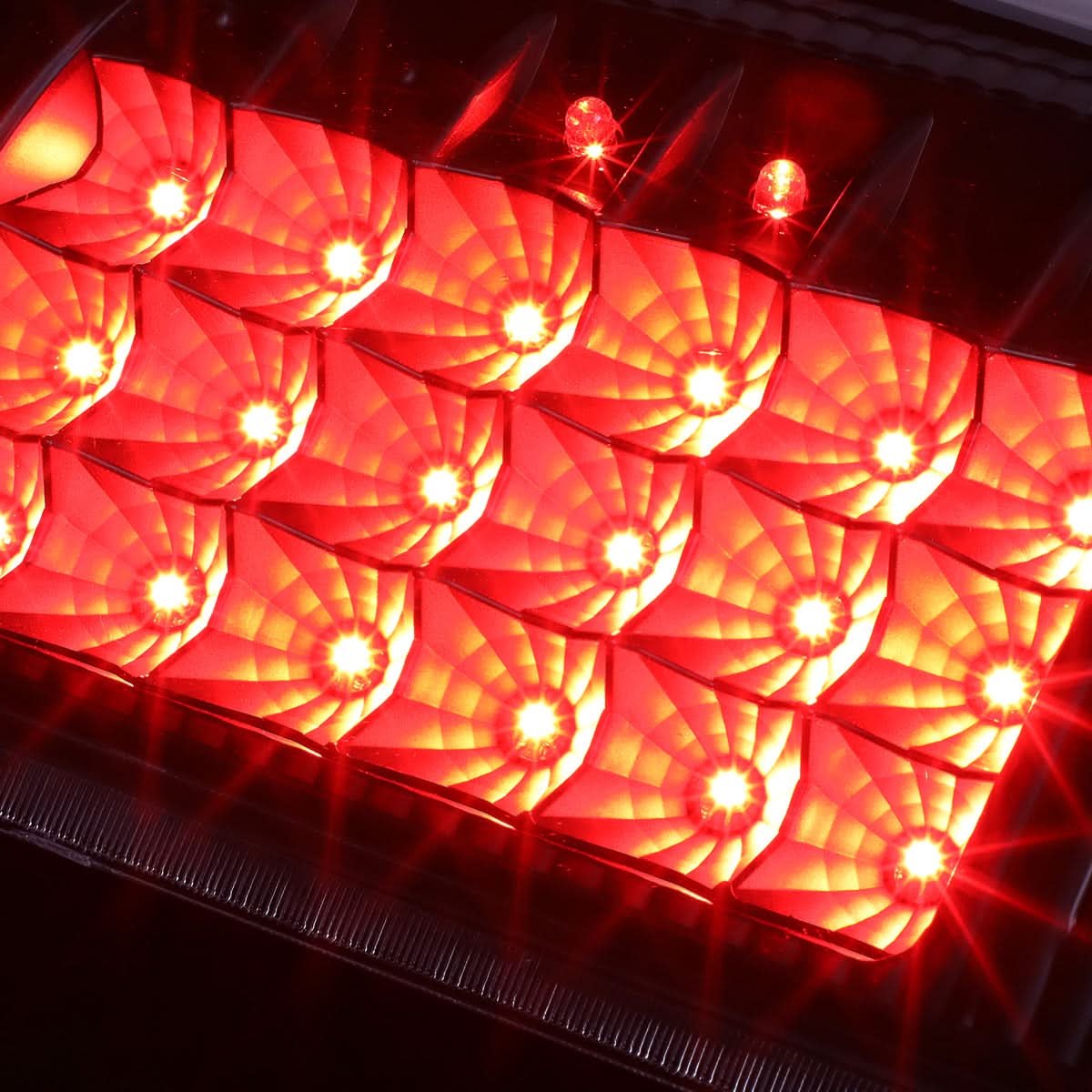 97-07 Ford F-150 F-250 F-350 F-450 F-550 LED Tail Lights Black/Clear