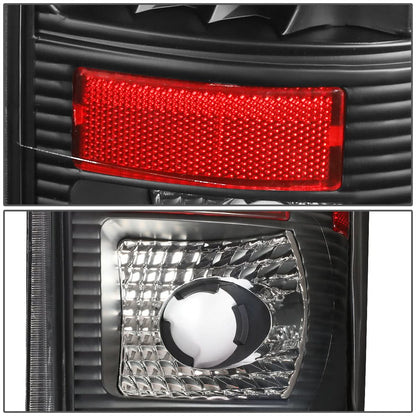 97-07 Ford F-150 F-250 F-350 F-450 F-550 LED Tail Lights Black/Clear
