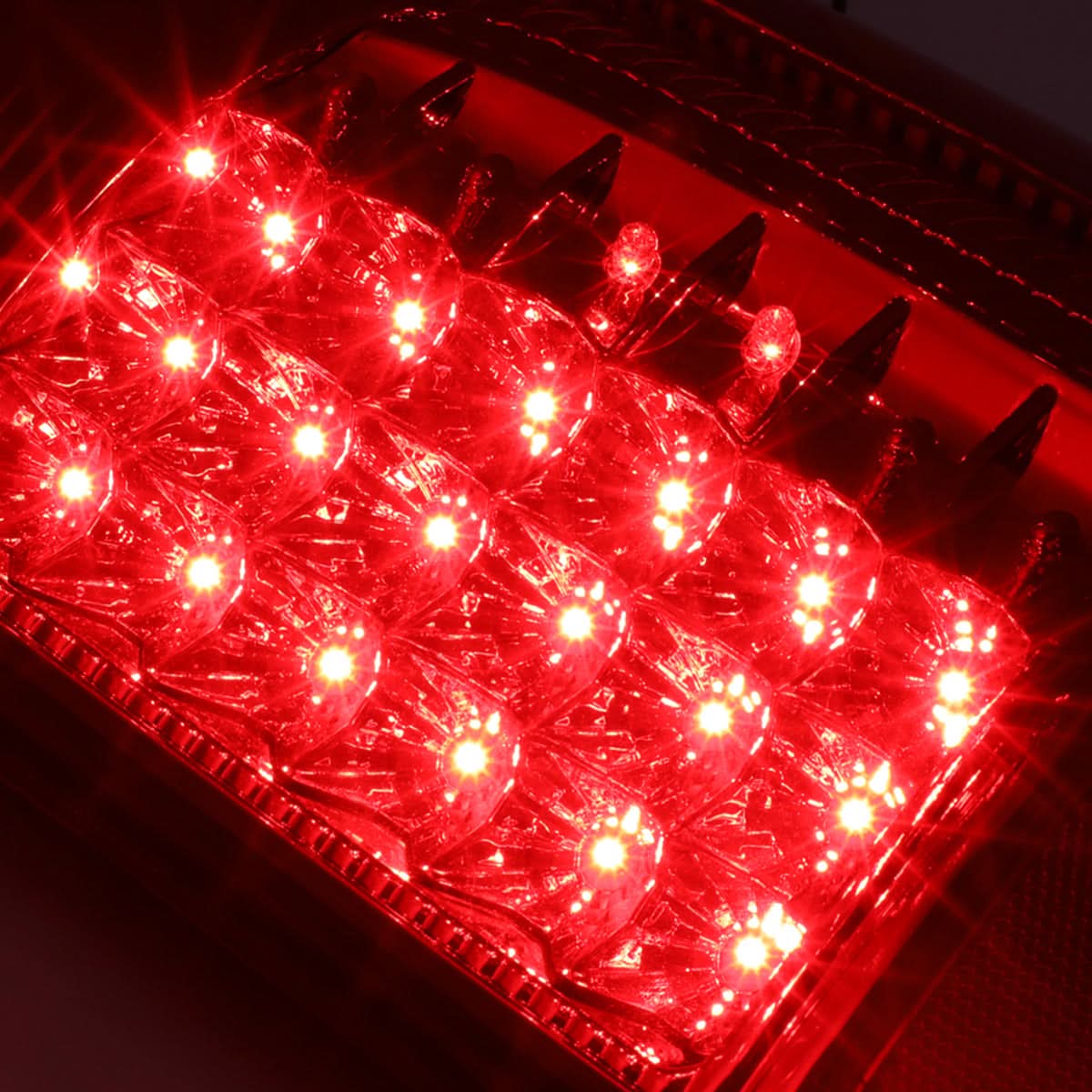 97-07 Ford F-150 F-250 F-350 F-450 F-550 LED Tail Lights Chrome/Red