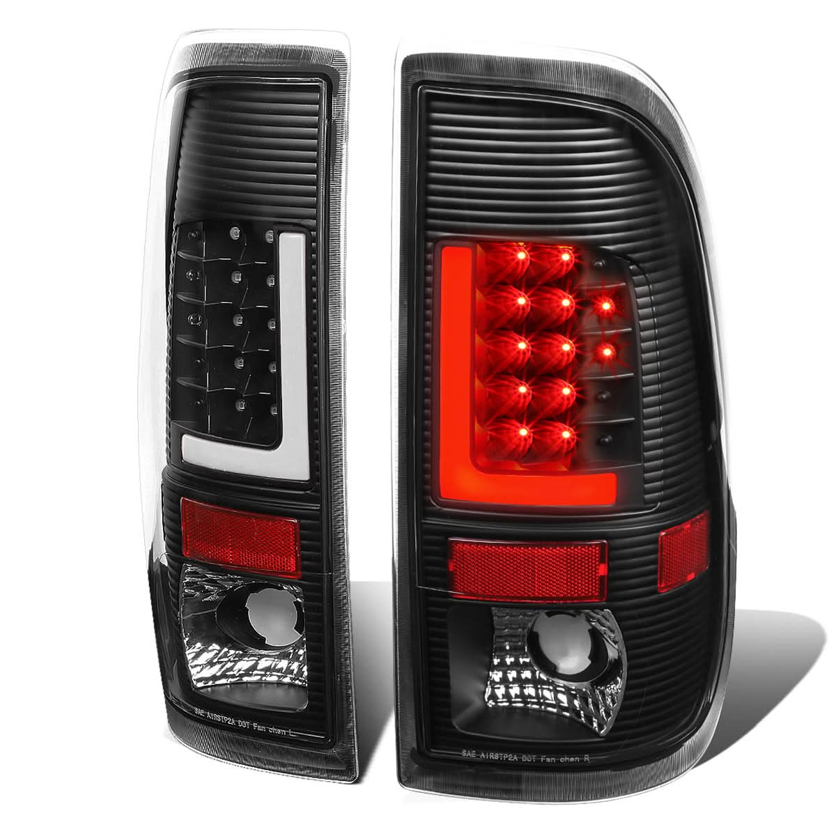 08-16 Ford F-250/F-350/F-450/F-550 Super Duty L-Bar 3D LED Tail Lights