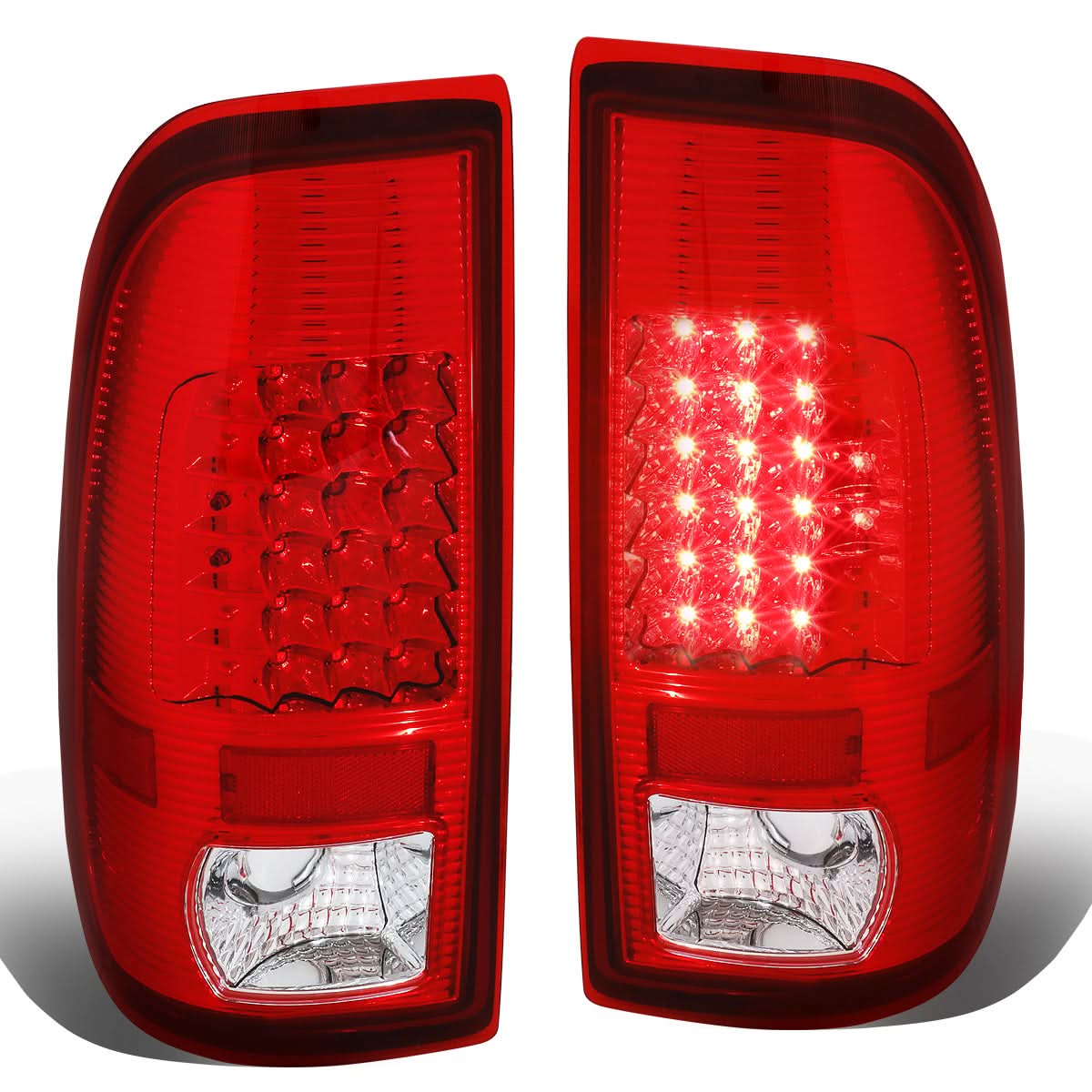 08-16 Ford F-250/F-350/F-450/F-550 Super Duty LED Tail Lights Chrome