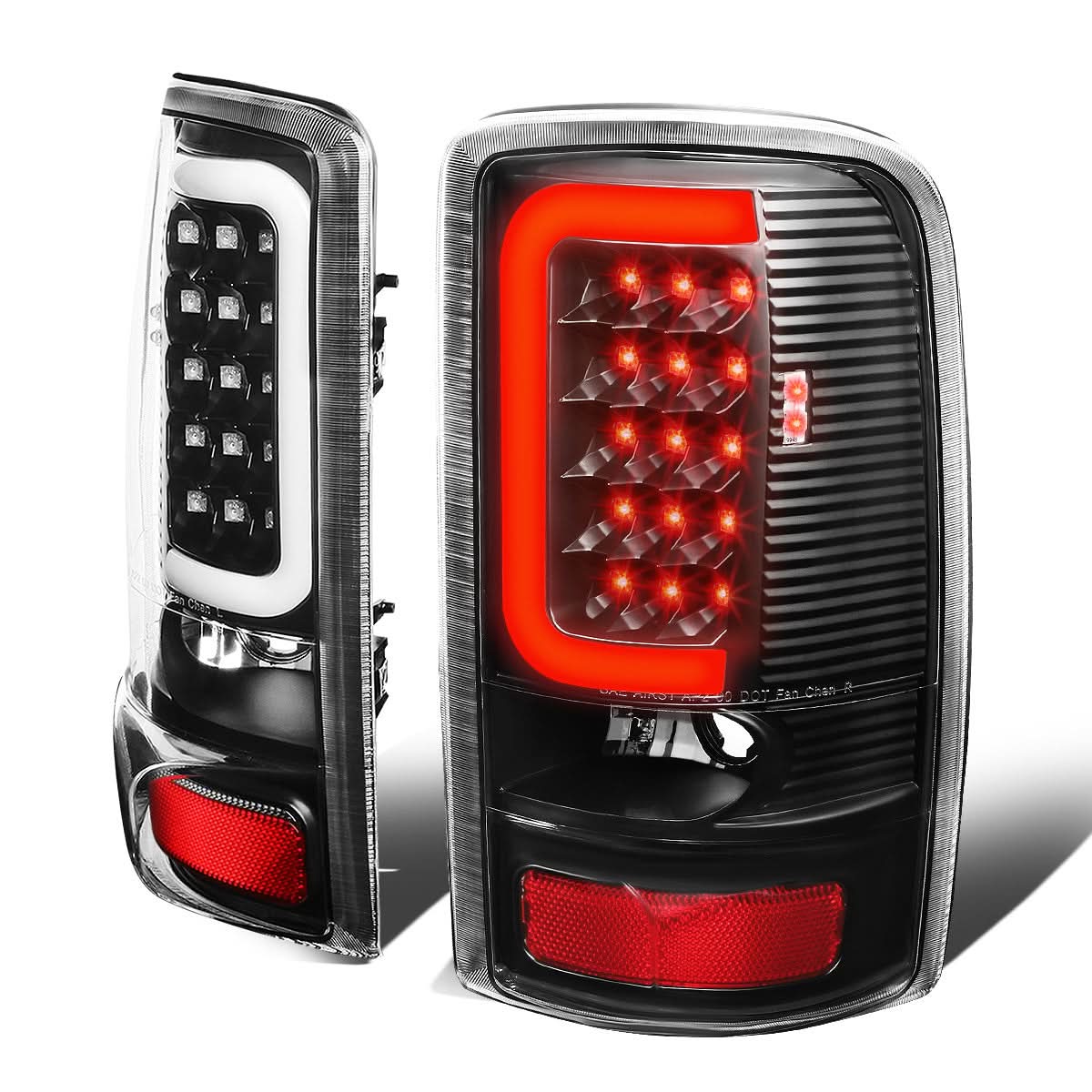 00-06 Chevy Tahoe Suburban GMC Yukon C-Bar 3D U-Halo LED Tail Lights