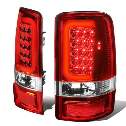 00-06 Chevy Tahoe Suburban GMC Yukon C-Bar 3D U-Halo LED Tail Lights