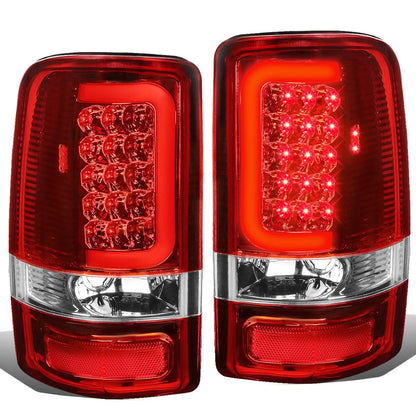 00-06 Chevy Tahoe Suburban GMC Yukon C-Bar 3D U-Halo LED Tail Lights