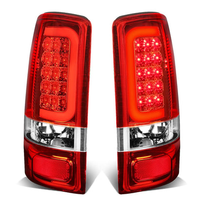00-06 Chevy Tahoe Suburban GMC Yukon C-Bar 3D U-Halo LED Tail Lights