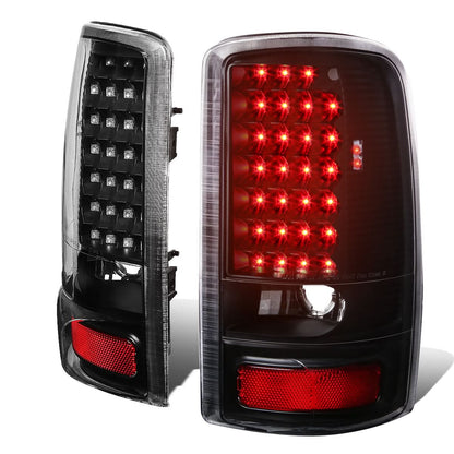 2000-2006 Chevrolet Tahoe Suburban GMC Yukon LED Tail Lights Black